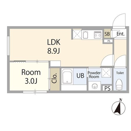 リーデンス名古屋駅西の物件間取画像
